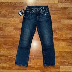 SILVER JEANS CO Suki Cury Fit Mid Rise Curvy Stretch WM Sz 26/23.5 MSRP $78 NWT